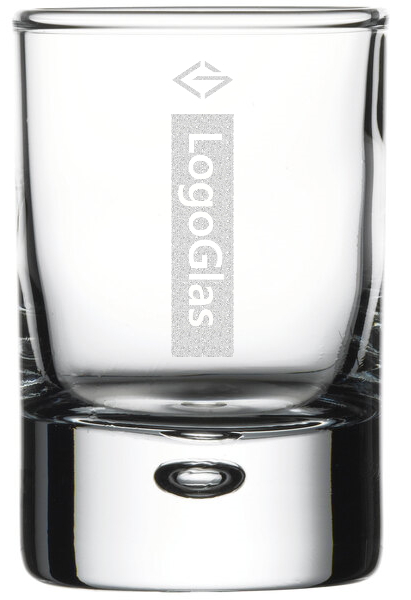LOGO Centra Shotglas 6,3cl Schnapsglas mit Logo Gravur