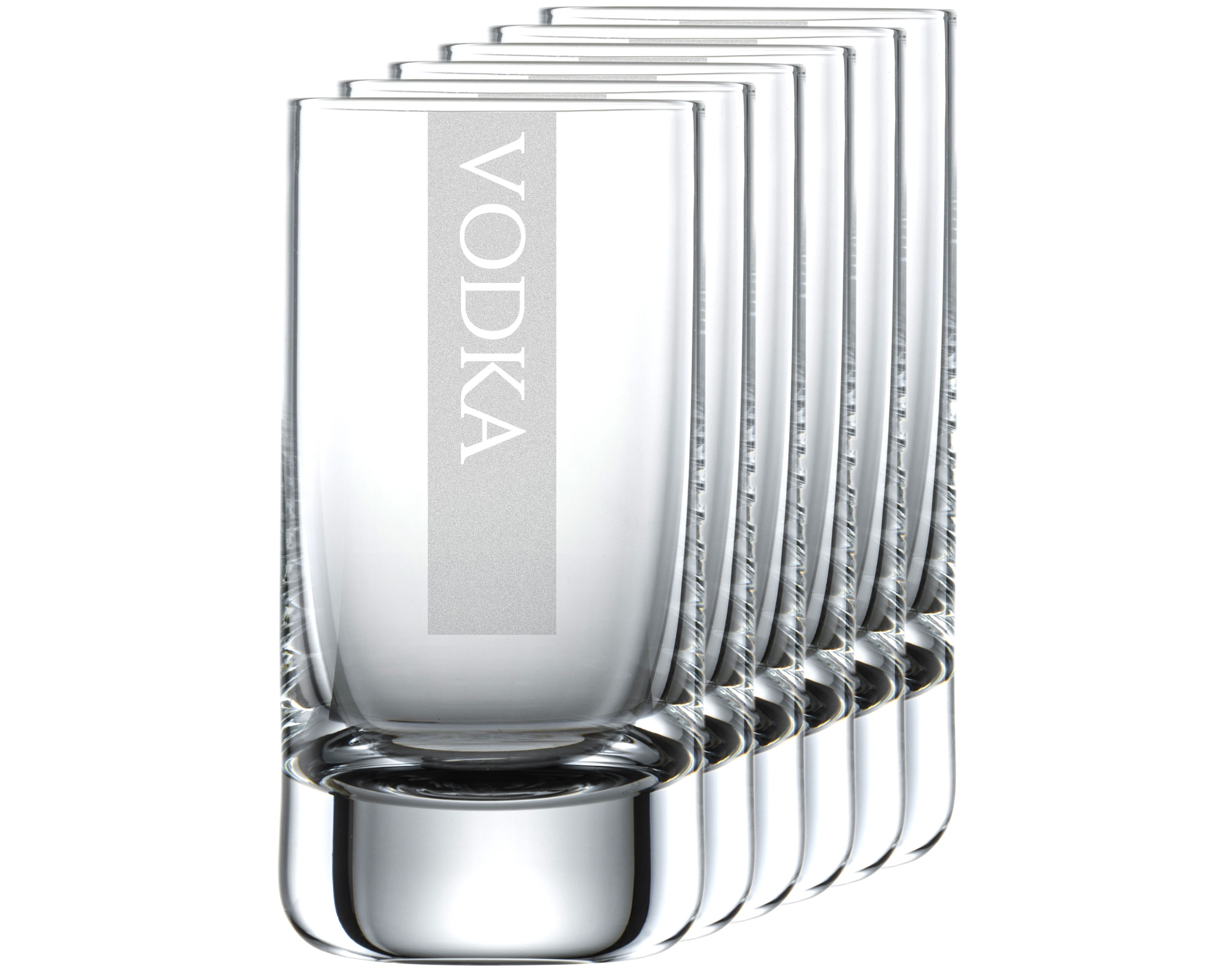 VODKA Gläser | 6 Stück 5cl Schott Schnapsglas | CoolGlas