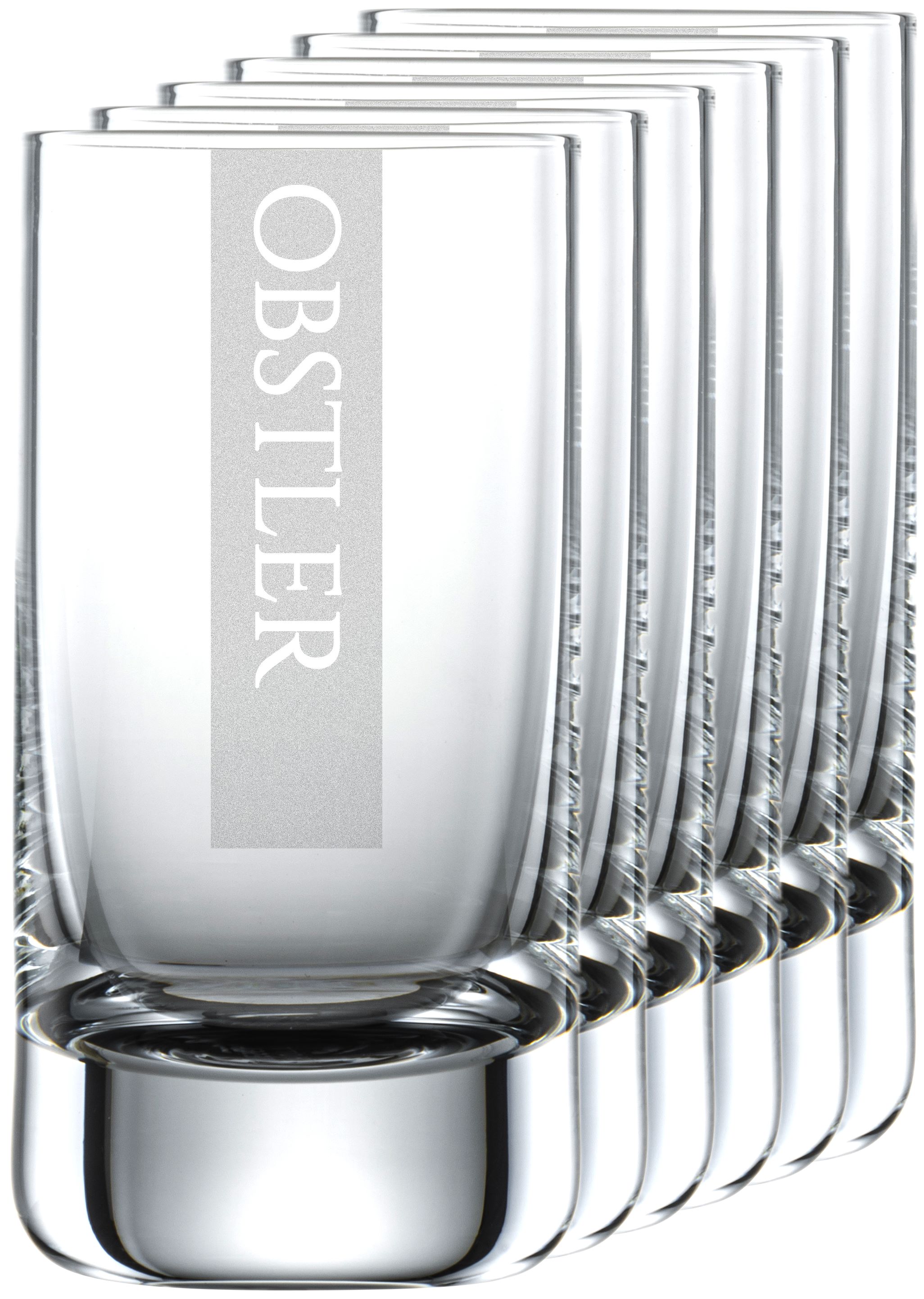 OBSTLER Gläser | 6 Stück 5cl Schott Schnapsglas | CoolGlas