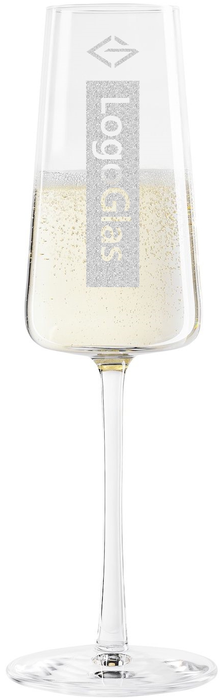 LOGO Stölzle Power Sektglas 260ml | Champagnerglas | mit Logo Gravur
