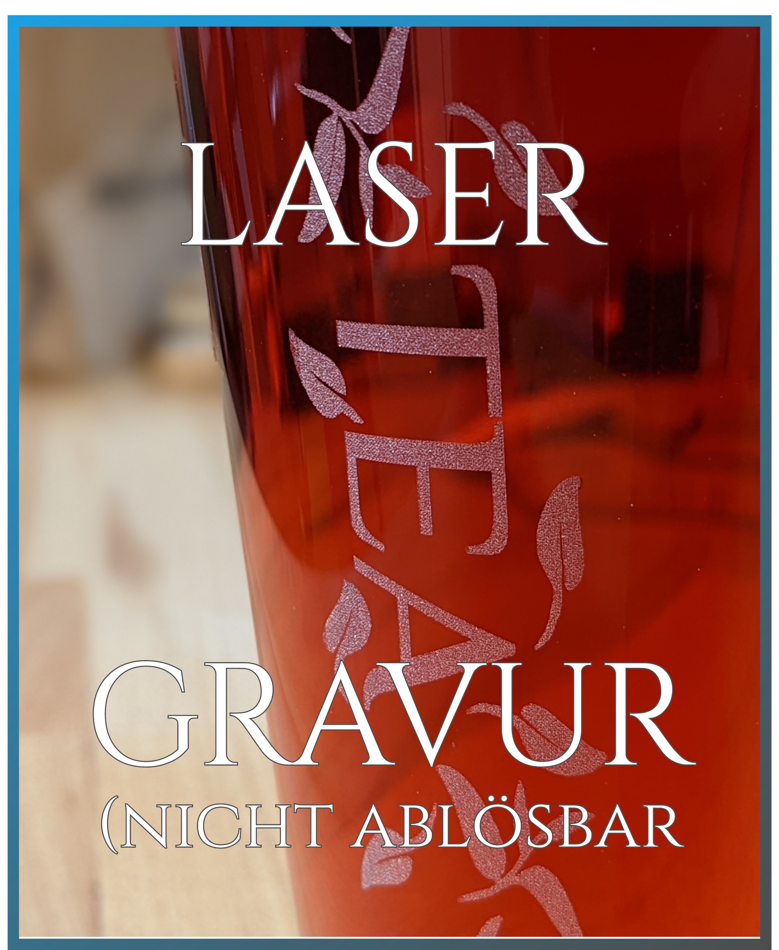 GLÜHWEINGLAS 6x - 265ml Glas für Glühwein  mit Lasergravur