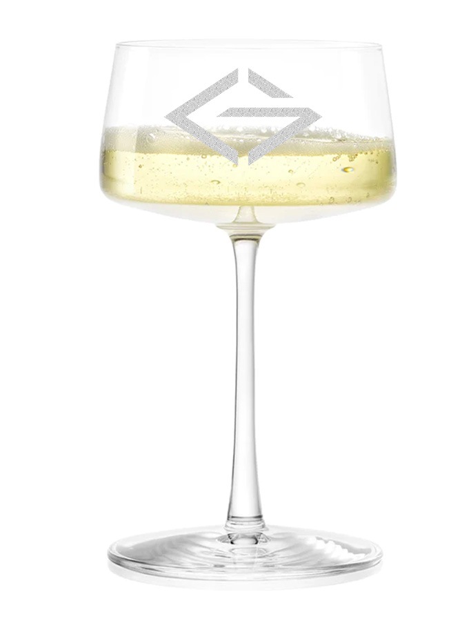 LOGO Stölzle Champagnerschale Power 276ml | Sektschale | mit Logo Gravur
