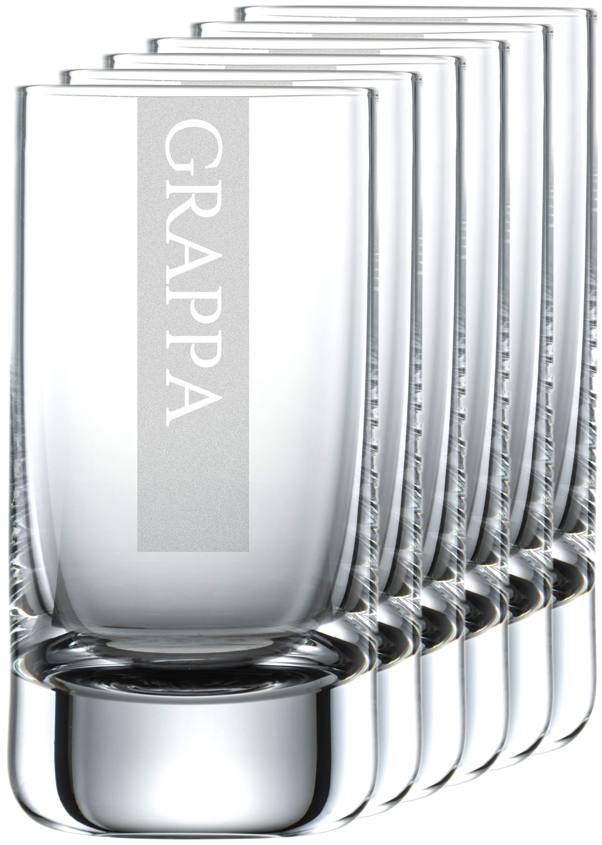 GRAPPA Gläser | 6 Stück 5cl Schott Schnapsglas | CoolGlas 